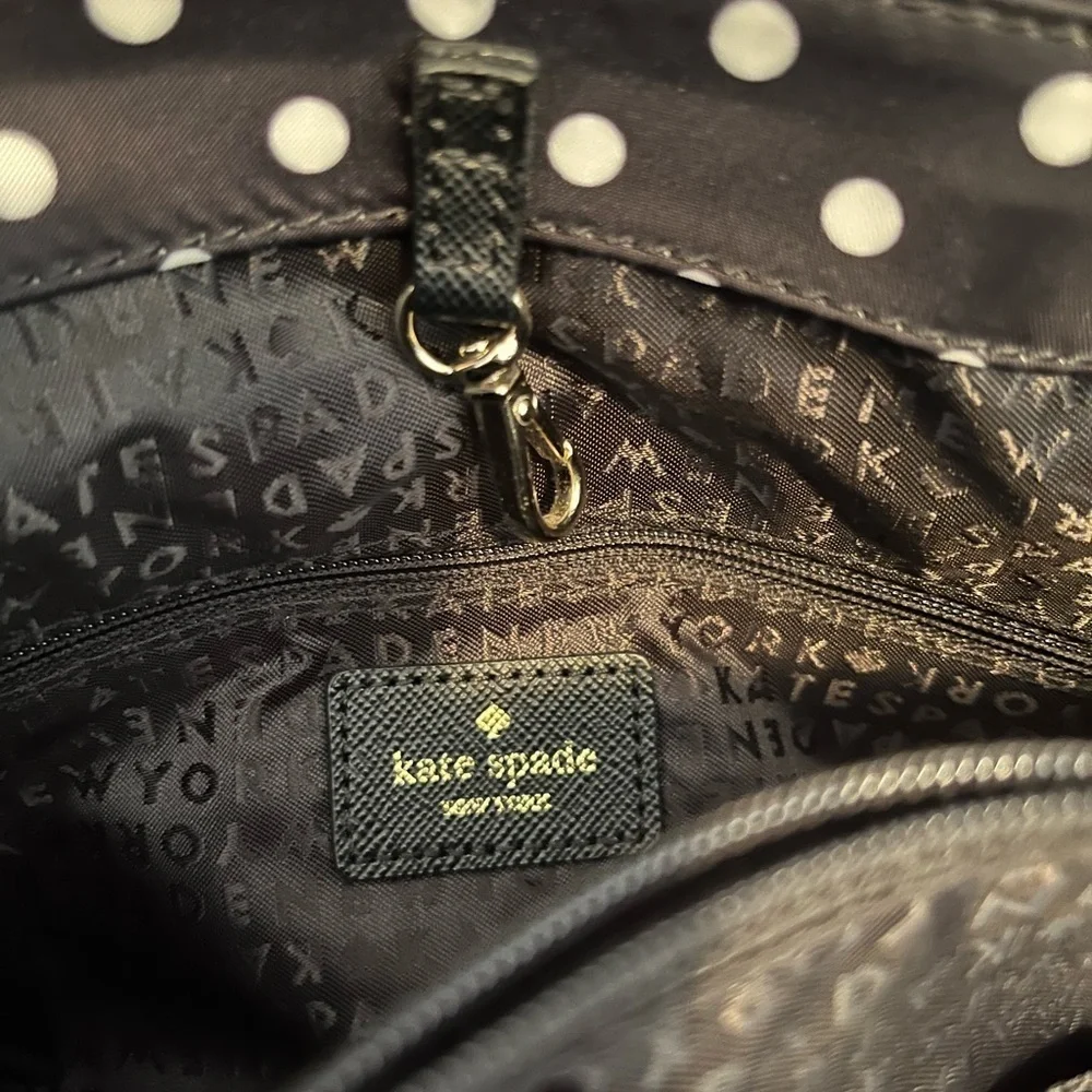 Kate Spade New York Loden- Black/White Polka Dot Bag
